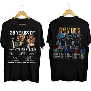 Guns N Rose Music Tour 2023 Unisex Tshirt-2 Sided